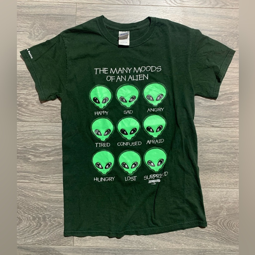 ALIEN MOODS 1990s Print Small Shirt